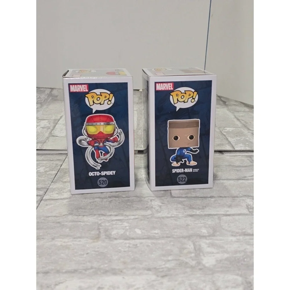 Lot of 2 New‎ Funko Pop Octo-Spidey 520 & Bag Man Spiderman